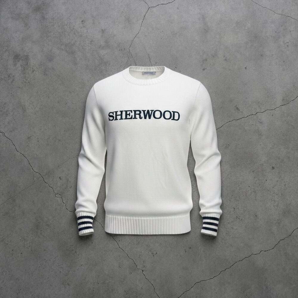 The  Bubble Sherwood Knit Crewneck Sweater White Size S